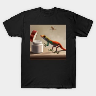 Gecko Finds the Flies in the Ointment T-Shirt